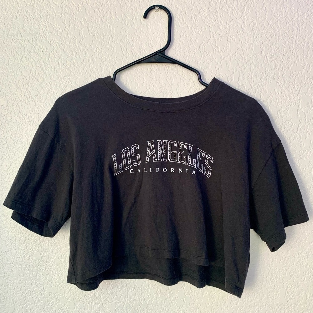 HOLLISTER LOS ANGELES CROPPED TEE